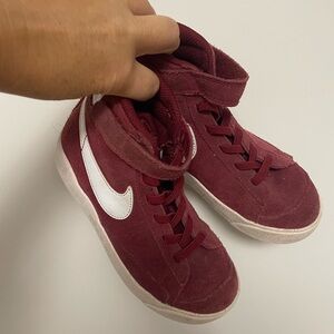 Nike Burgundy High-Top Sneakers